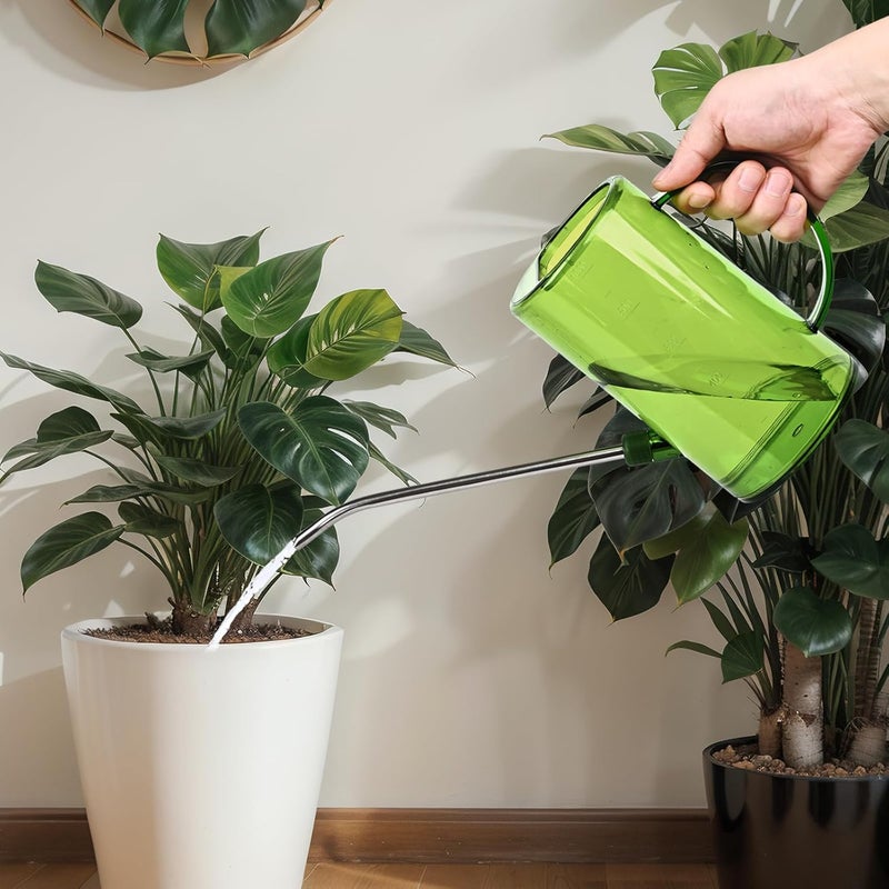 VKPLITE Plastic Watering Can - with Long Spout - 1/4 Gallon - 34 Oz - Green - Image 5